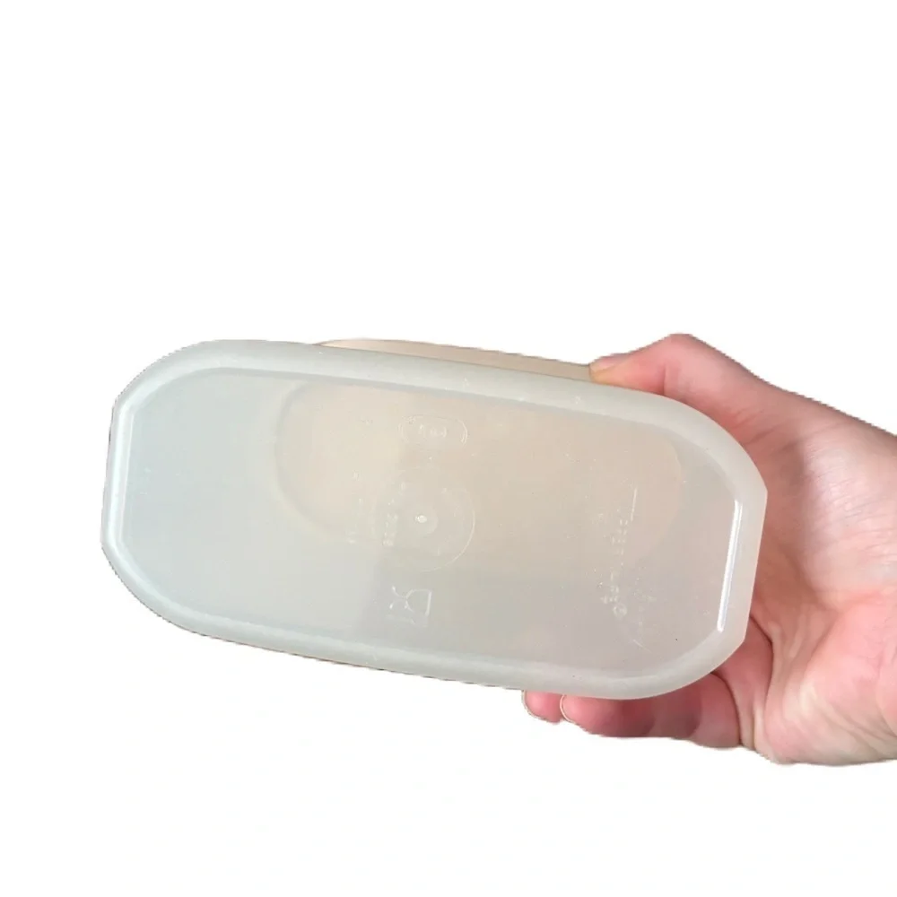 Tupperware White Storage Container Cream Food Cereal Snack Vintage